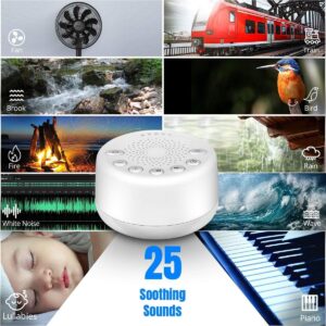 EasySleep white noise machine with night light and 25 soothing sounds